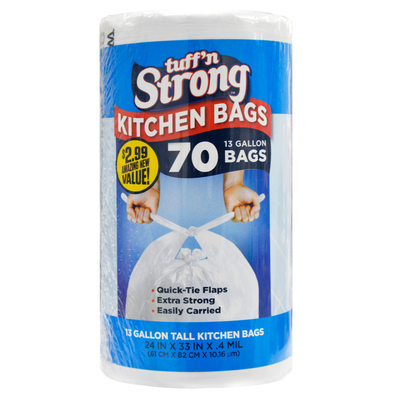 13 GAL Extra Strength Tall Kitchen Bags Wholesale